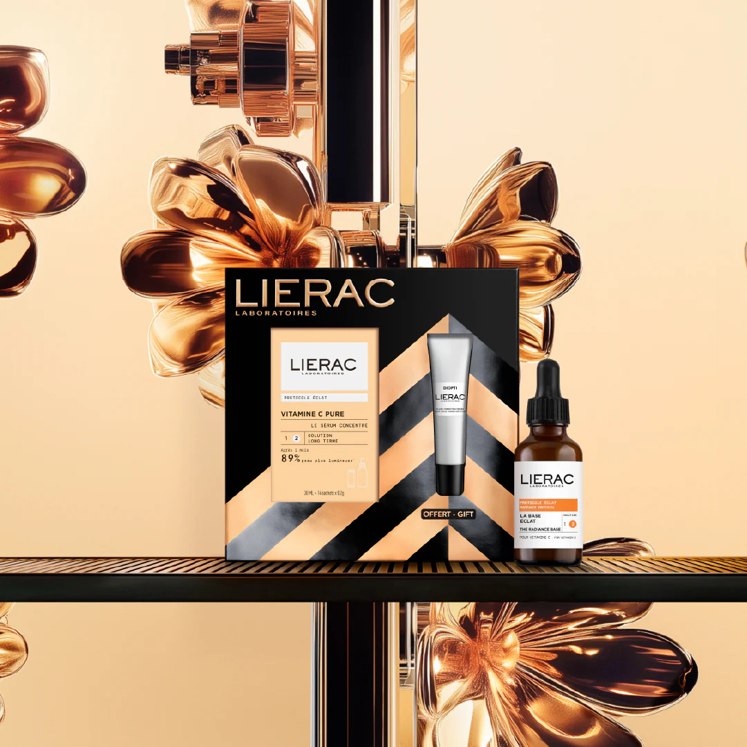 Diopti Coffret Natale Concentrato Vitamina C + Diopti Anti-Rughe - Cofanetto Illuminante, Siero viso illuminante