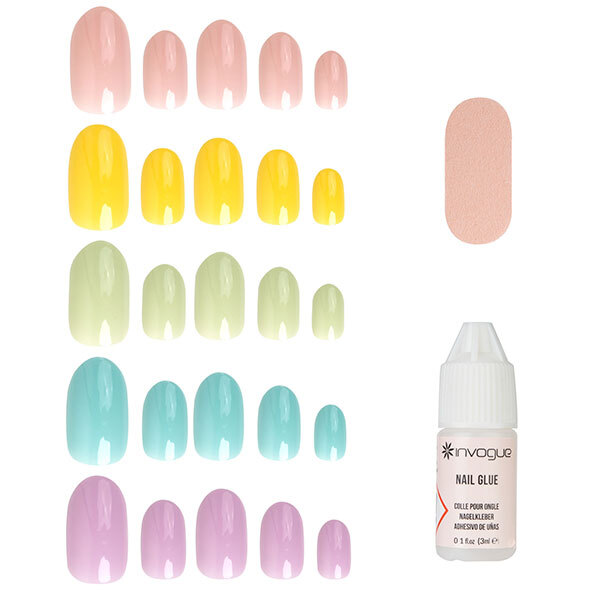 Invogue Candy Kisses Oval Nails - Variety Pack (120 kusů)