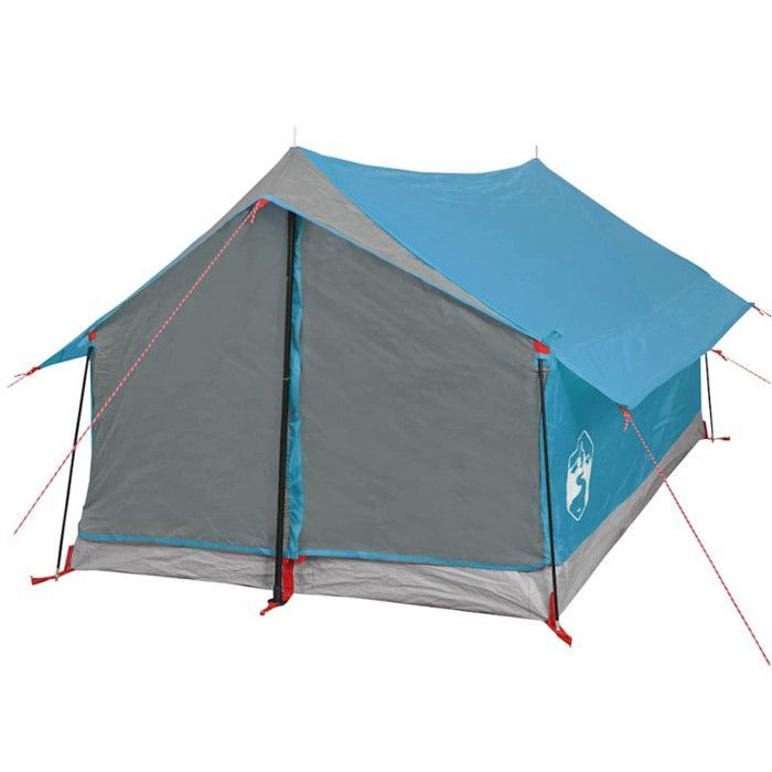 Tienda de campaña vidaXL para 2 personas, azul, 193x122x96 cm, tafetán 185T, 94360