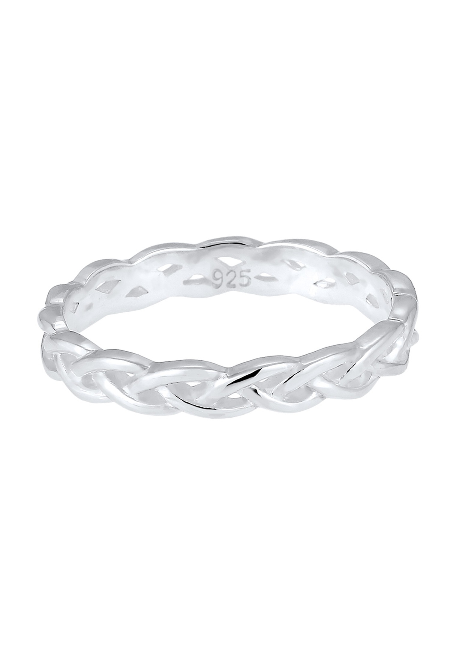 Elli Femmes Tressé Infini Nœud Tendance en Argent Sterling 925