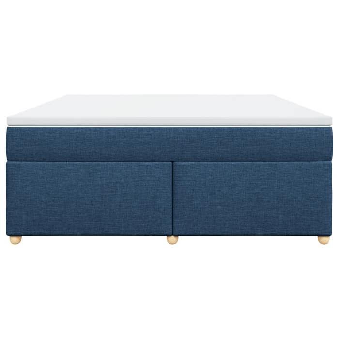 Struttura letto con materasso - Maison Exclusive - 180x200 cm - Tessuto blu - Coprimaterasso incluso