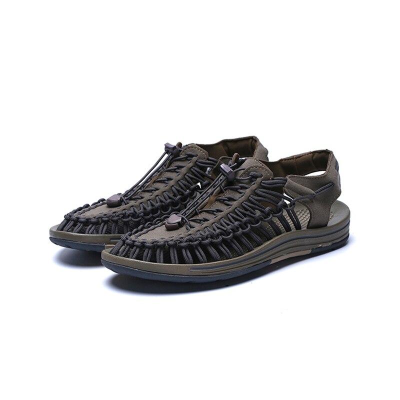 Nuove scarpe da spiaggia estive da uomo, sandali casual da esterno da uomo, sandali romani per amanti, scarpe Baotou Tide, sandali intrecciati da uomo NO.146