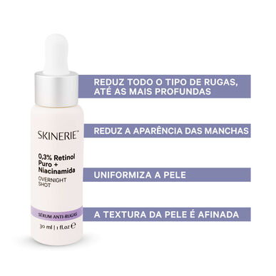 Skinerie Yövasvoseerumi retinolia ja niasiiniamidia sisältävällä yövoiteella 30 ml