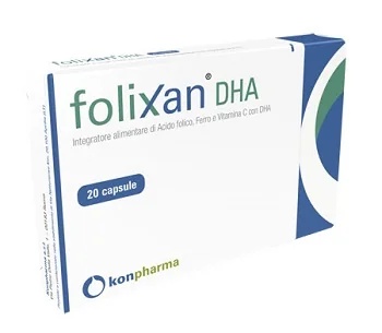 KONPHARMA Folixan DHA voedingssupplement 20 capsules. Welzijn van zwangere vrouwen.