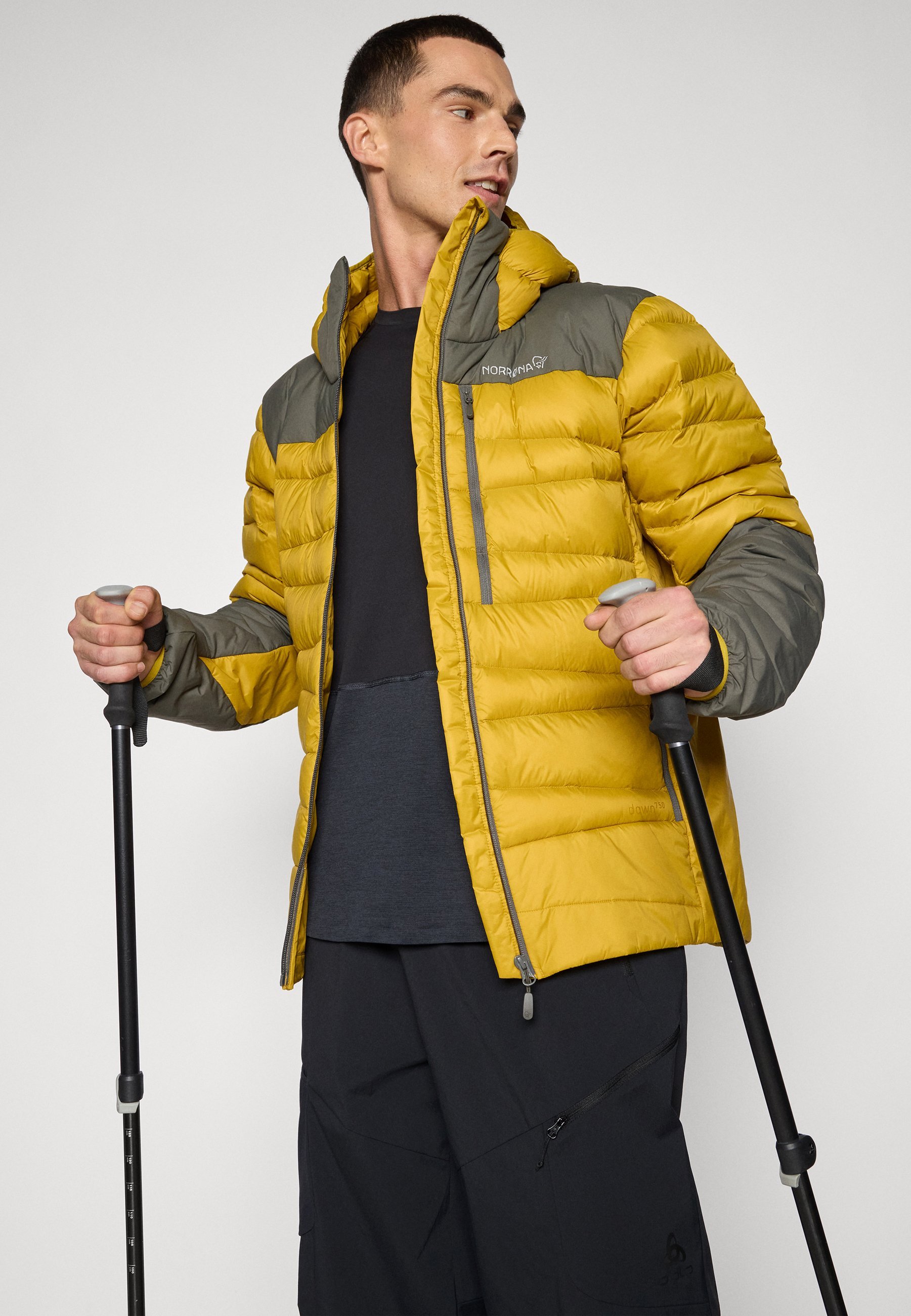 Norrøna FALKETIND HOOD - Piumino - palma dorata
