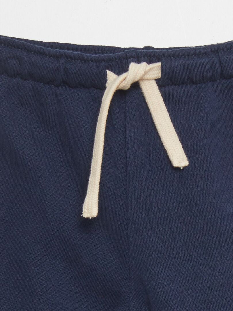French Terry joggingbroek - ZWART