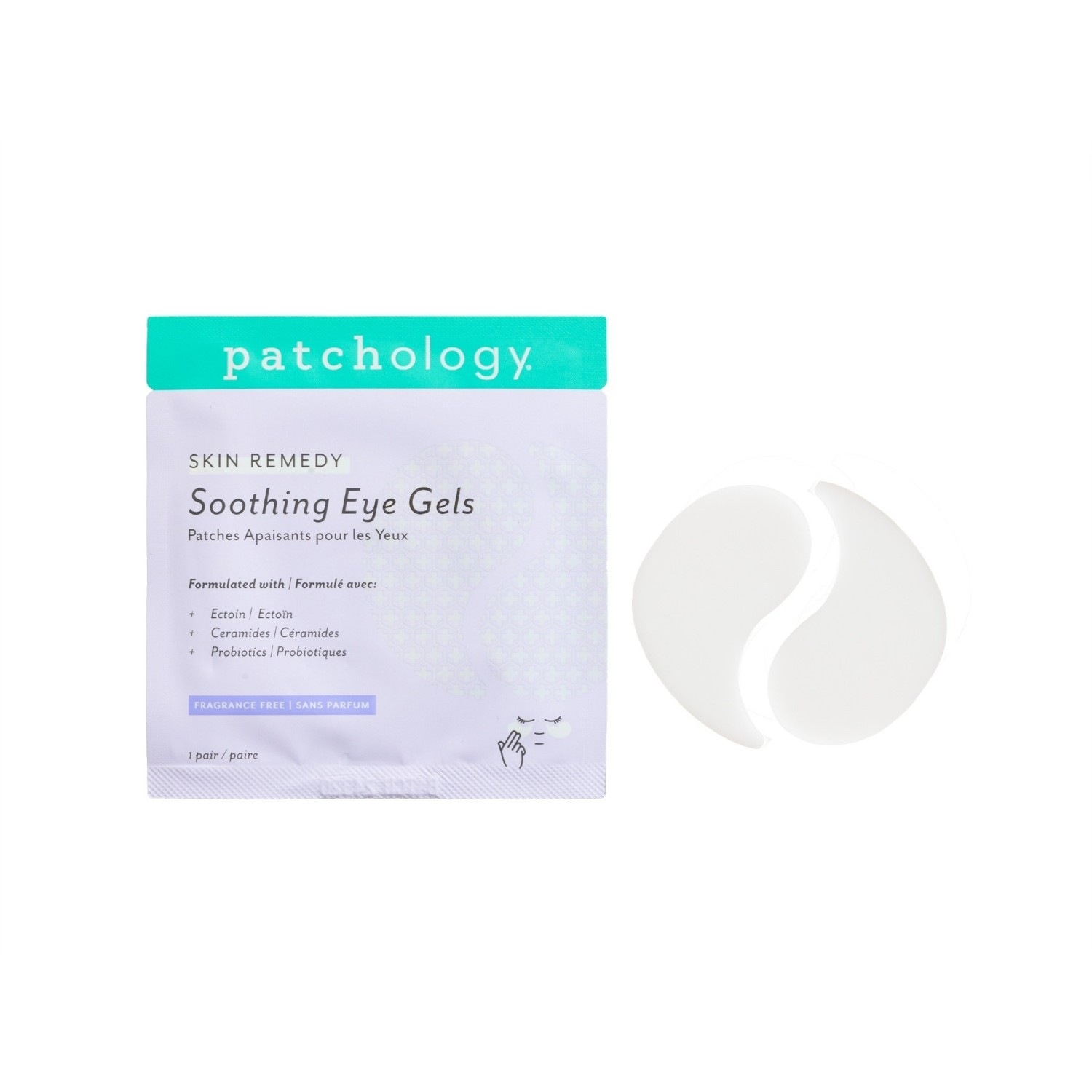 Patchology flasteri za oči Skin Remedy umirujući gel za oči – 5 pari – 1 komad