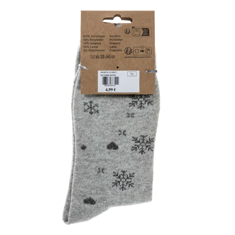 Chaussettes et collants Femme Gris