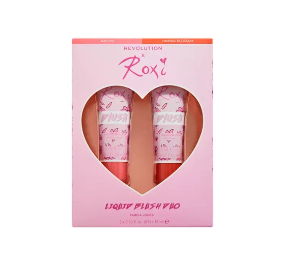 Makeup Revolution x Roxi Liquid Blush Duo zestaw dwóch róży do policzków 2 x 15ml