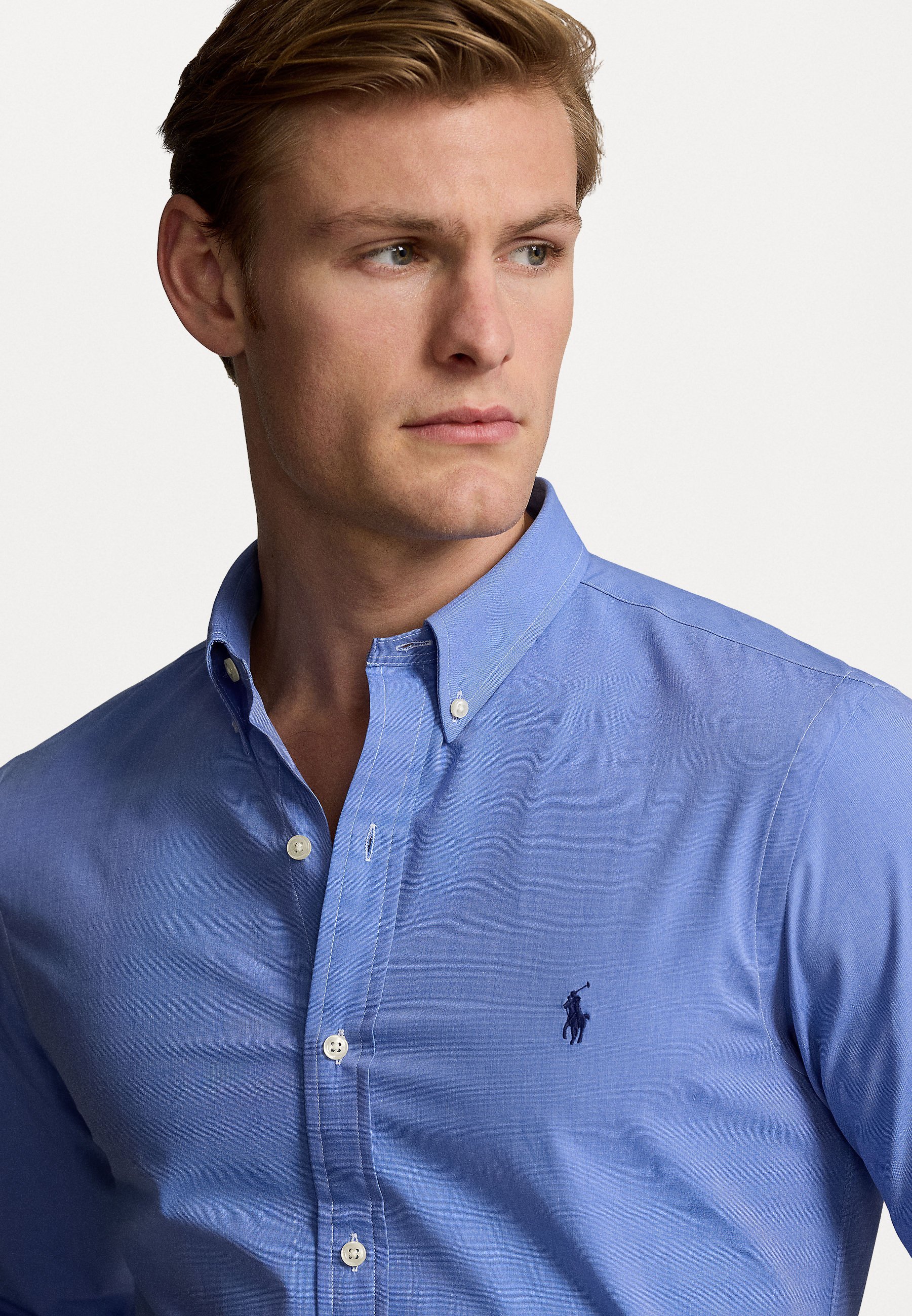 Koszula Polo Ralph Lauren - niebieska, z krótkim rękawem
