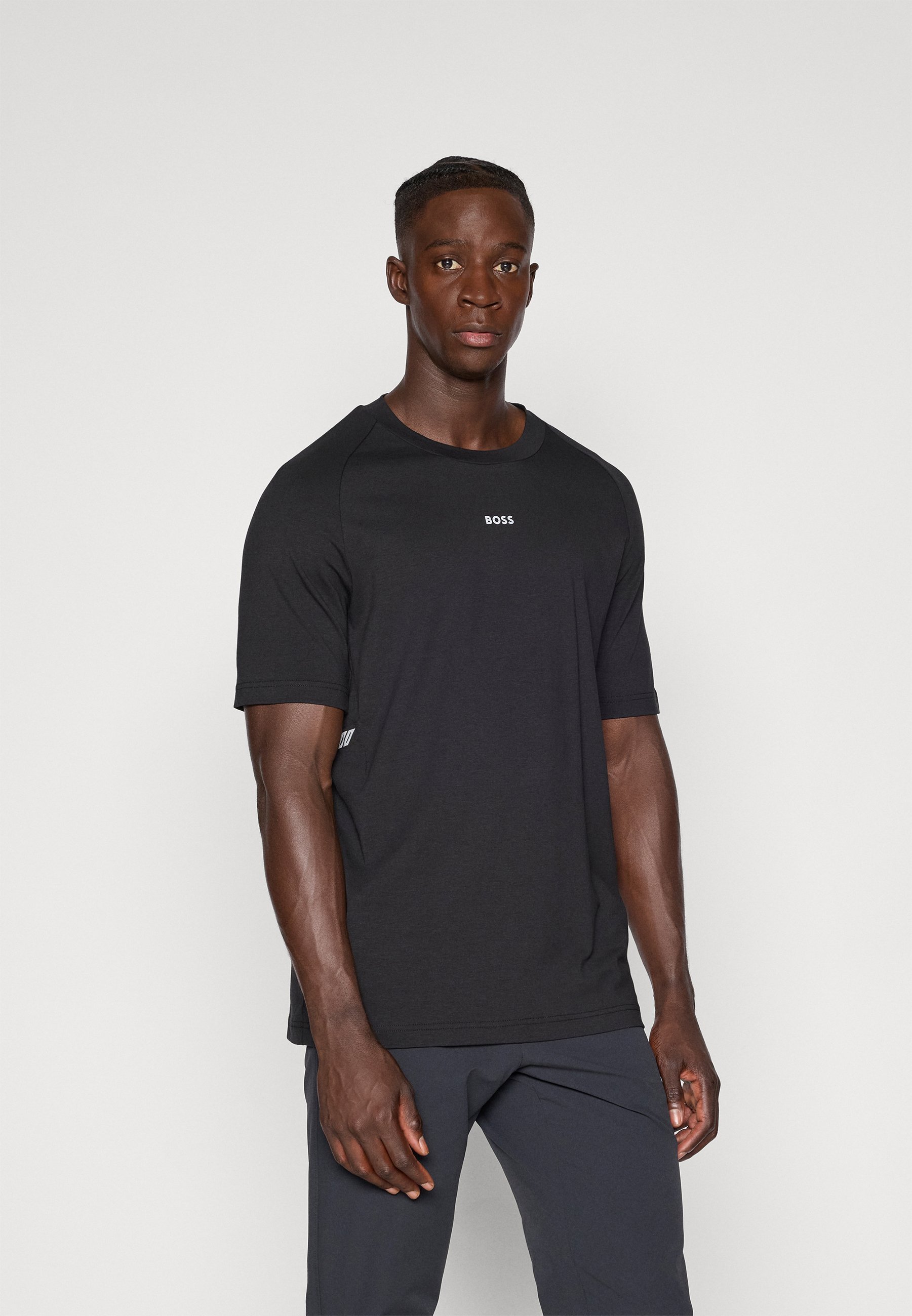 BOSS CIVIC SHORT - Sport T-shirt - zwart