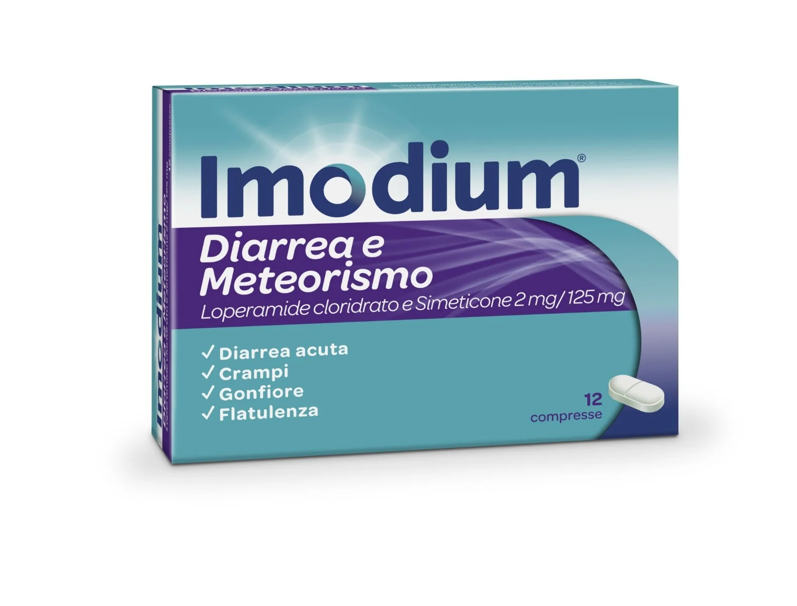 IMODIUM Imodium Diarree en winderigheid 12 tabletten voor de darmen