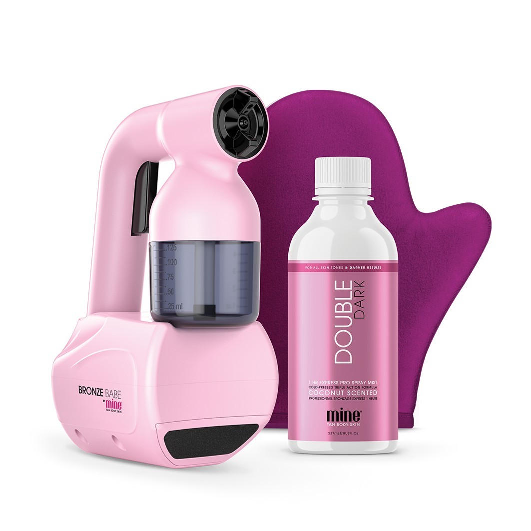 MineTan kolekcija boja za samotamnjenje, set za lično sprej tamnjenje – roze – 1 komad