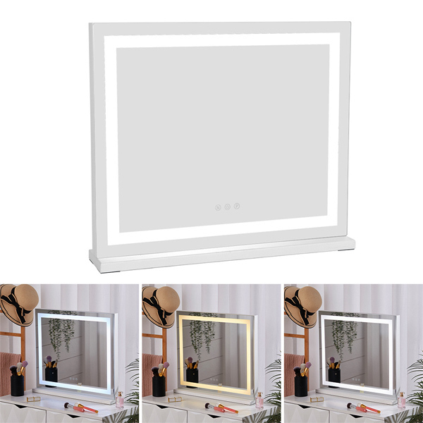 Moderní toaletní zrcadlo Livingandhome s LED osvětlením