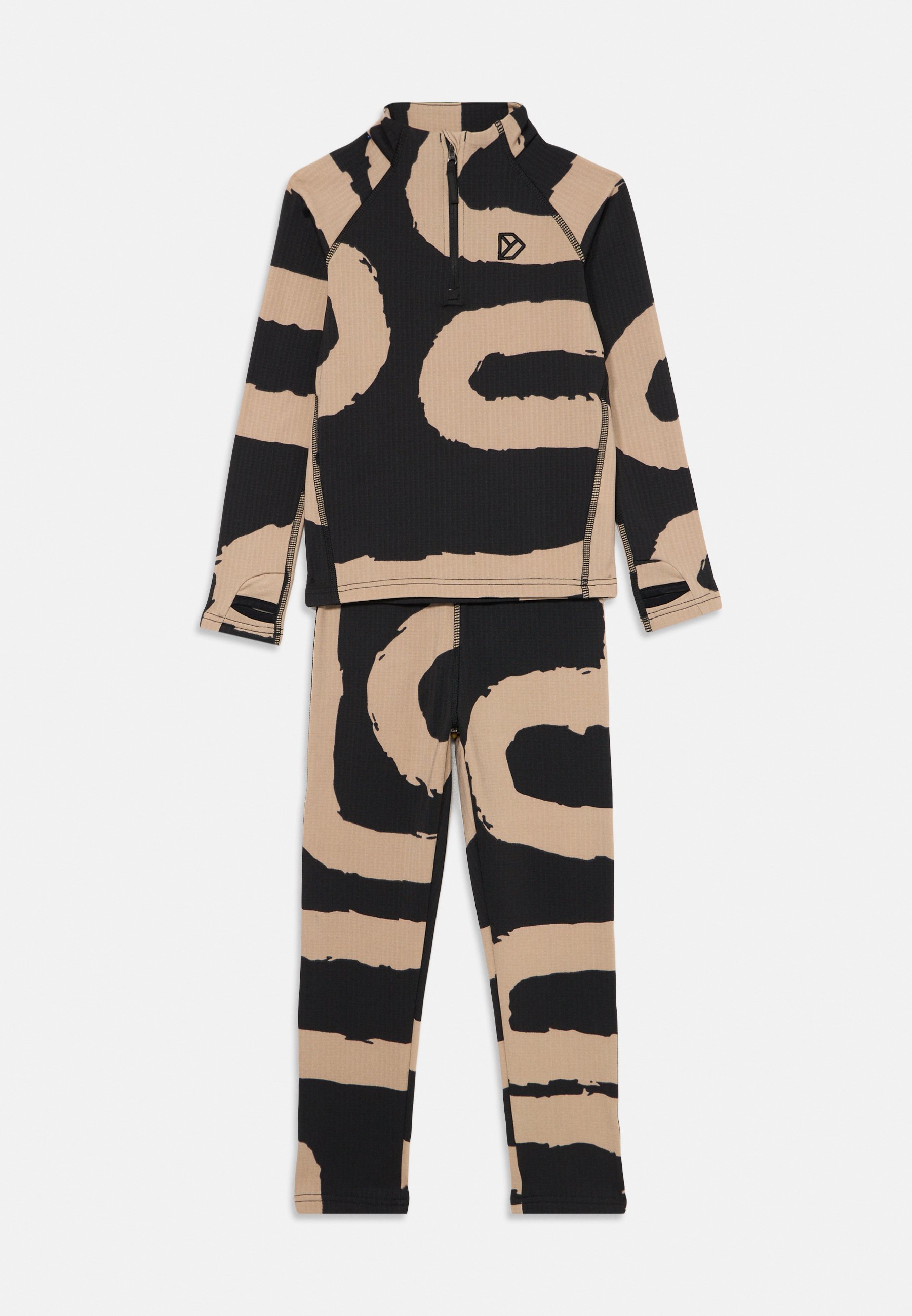 Didriksons YOTTA KIDS SET - Basislaag - pad zwart