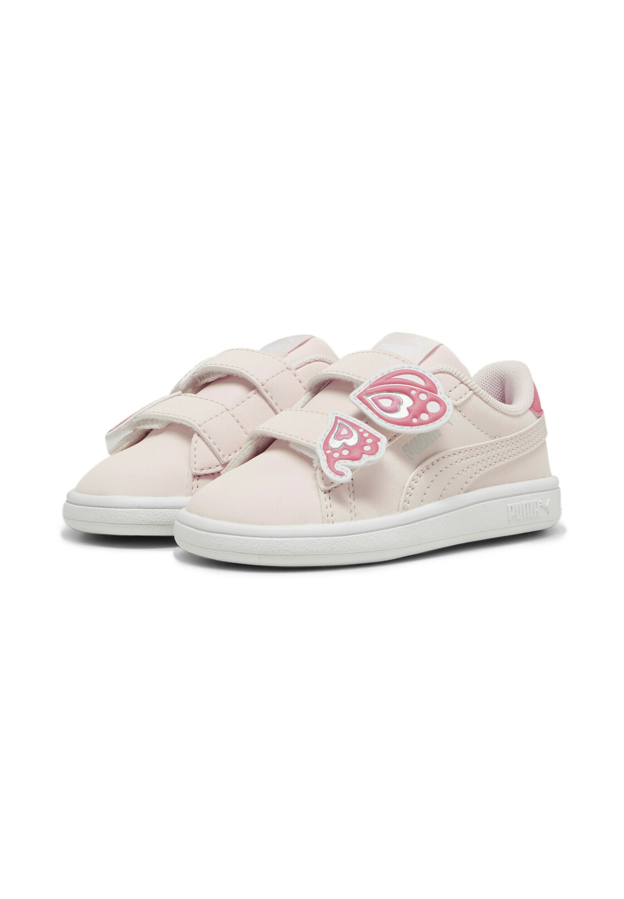 Puma SMASH 3.0 UNISEX - Sneakers - frosty pink strawberry burst white silver