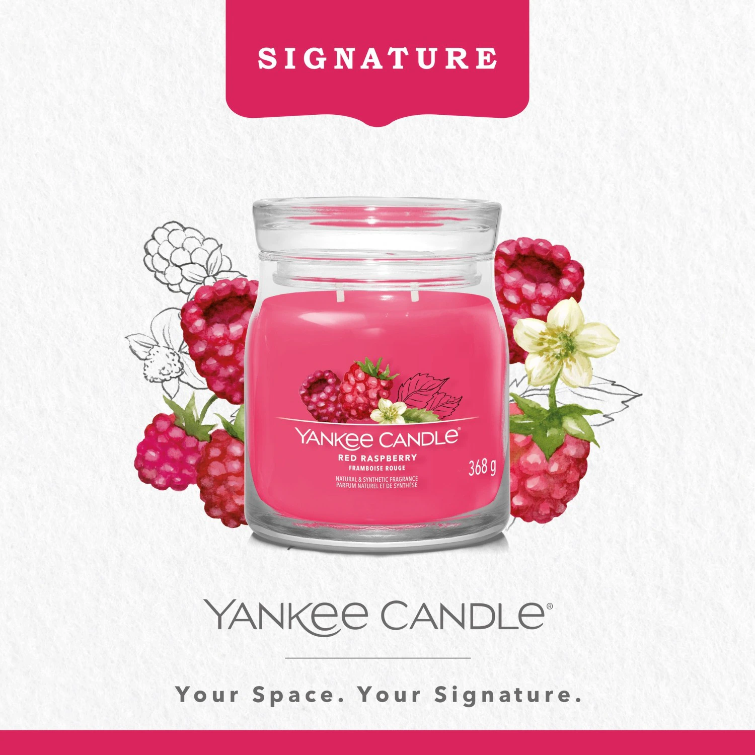 YANKEE CANDLE Framboise Rouge