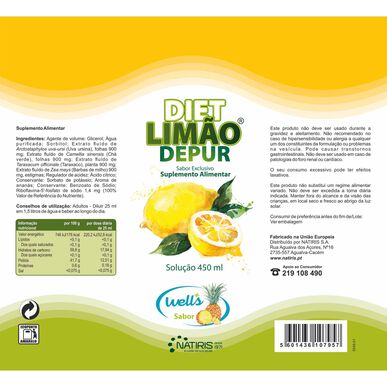 Diet Lemon Diet Lemon Depur Ananas 2 x 450 ml 2 x 450 ml