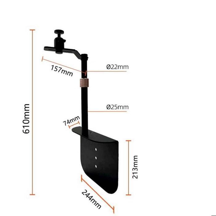 Soporte para proyector con bandeja ajustable y sin necesidad de taladrar.