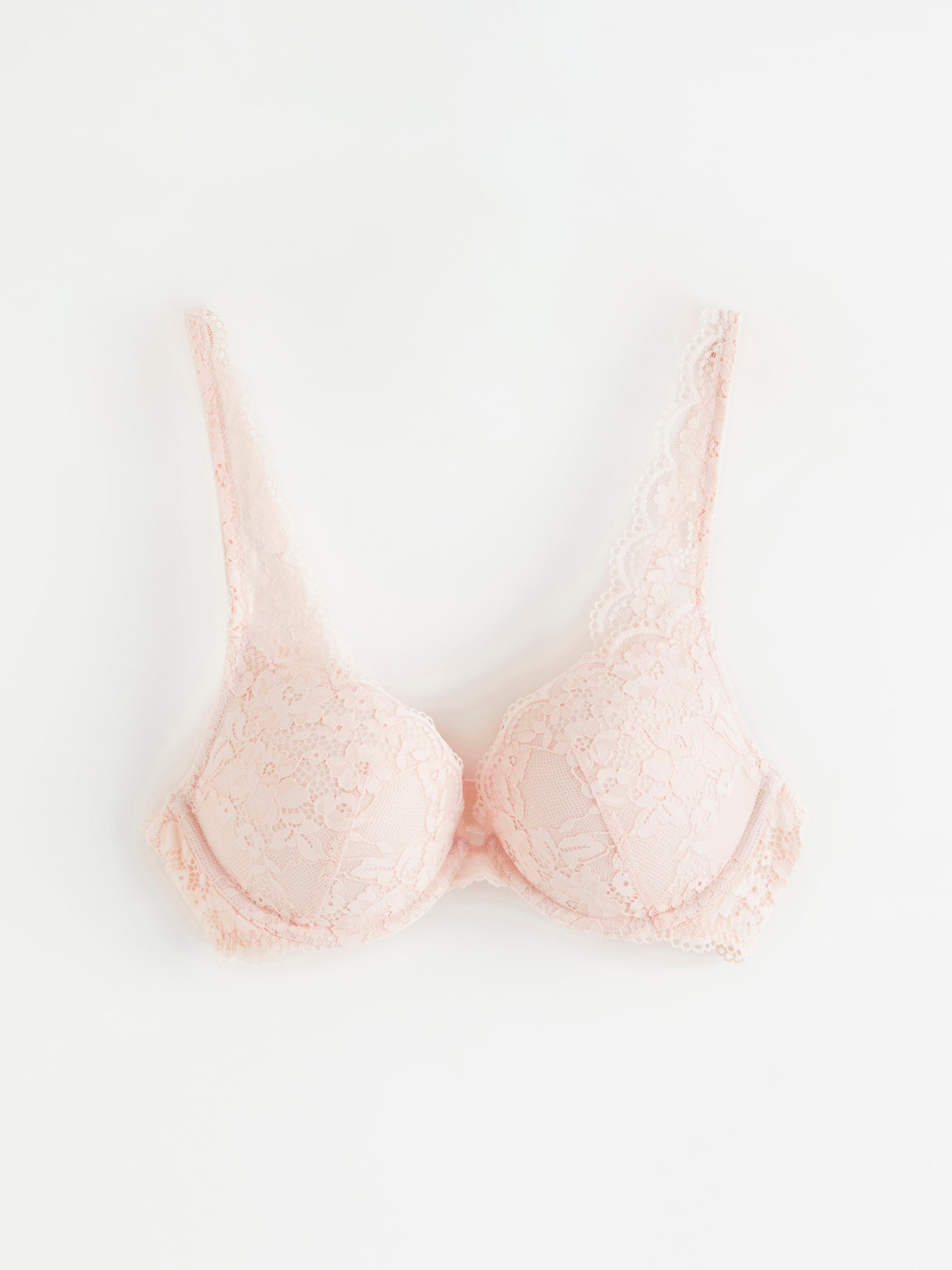 Malva push up-bh i spets Lt rosa