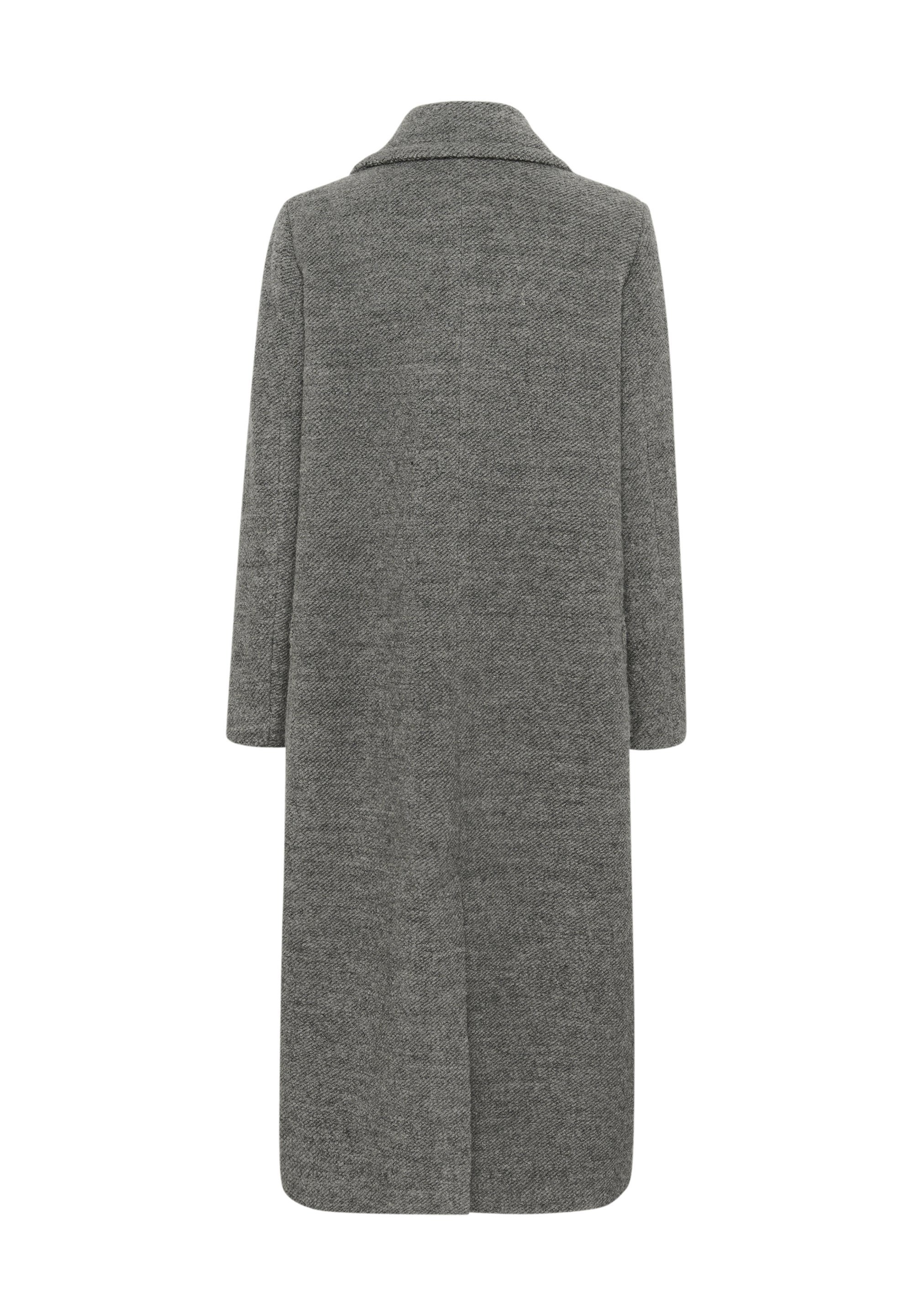 InWear YUM - Klasyczny płaszcz - granitowy melanż