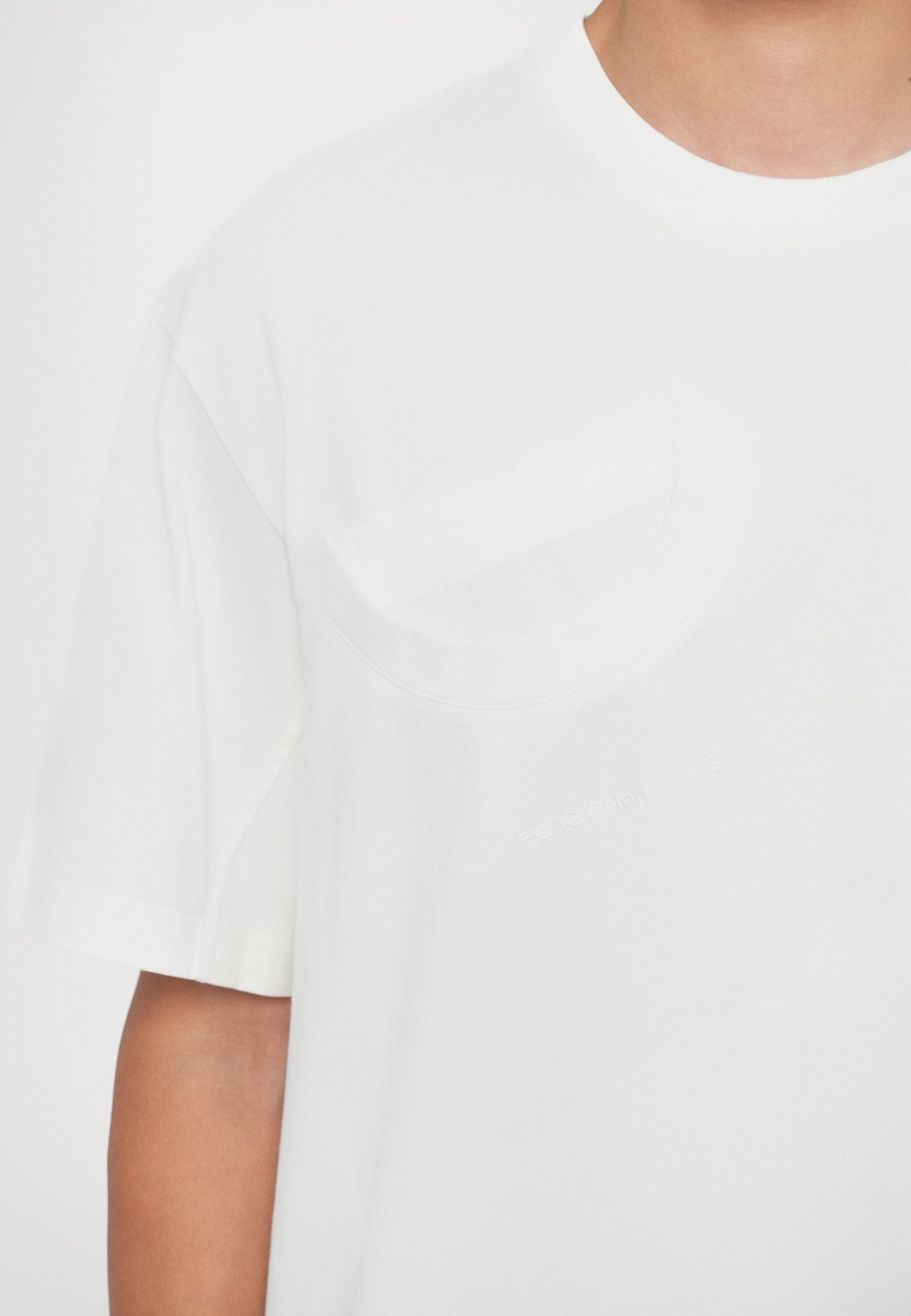 Feng Chen Wang DECONSTRUCTED TEE - Basic T-shirt - wit