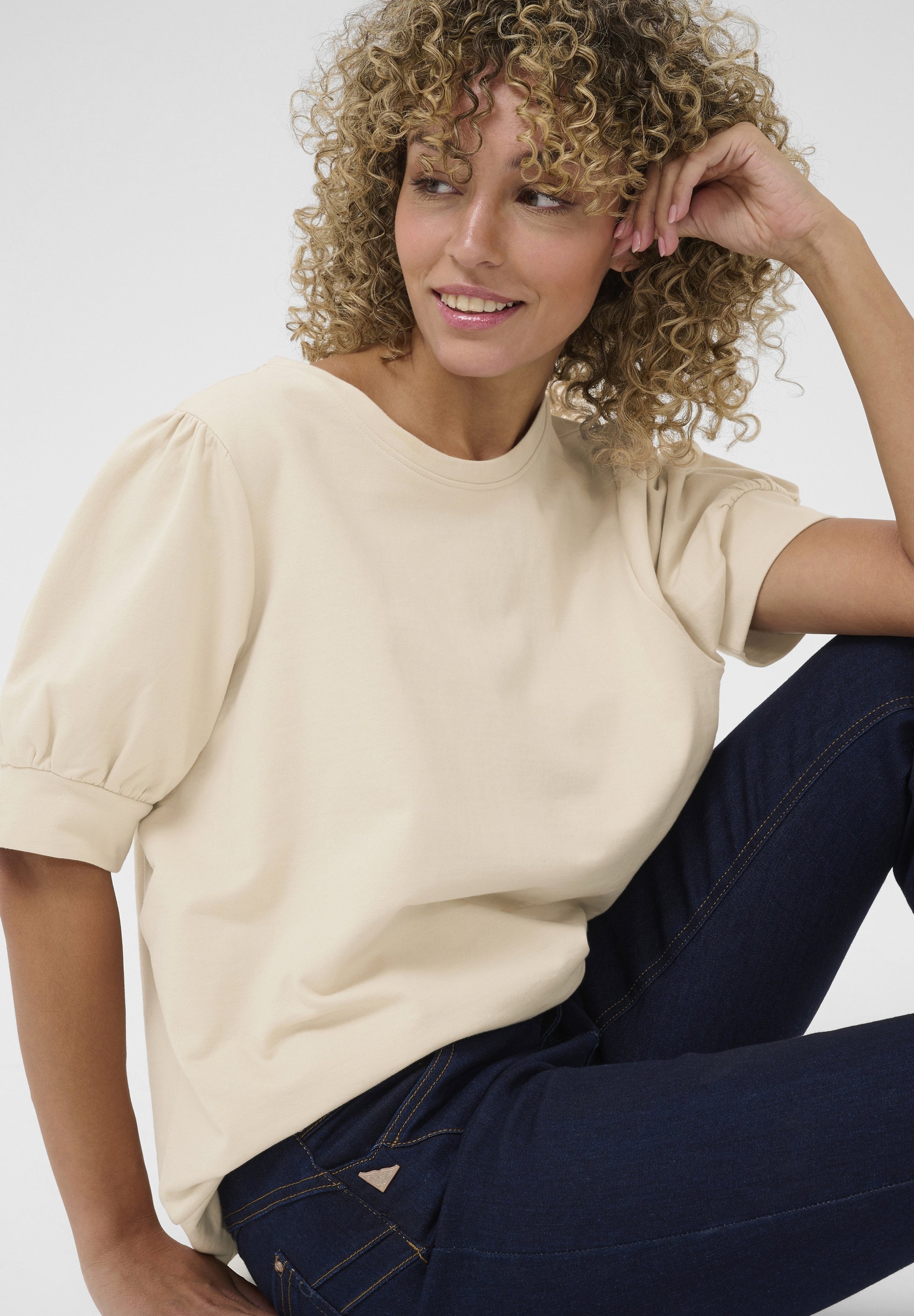 Love Copenhagen AYA - Basic T-shirt - havermoutkleur