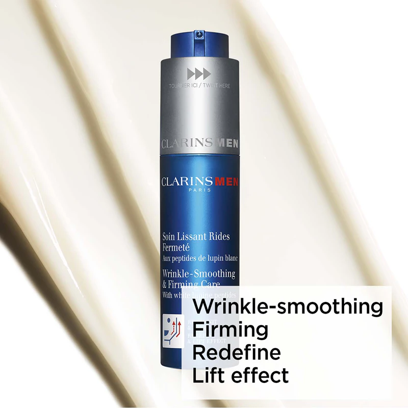 Clarins ClarinsMen Wrinkle Smoothing & Firming Care krém proti vráskam pre mužov