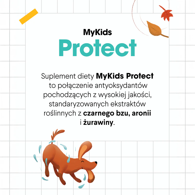 Výživový doplnok Health Labs Care MyKids Protect v prášku na perorálny roztok na podporu imunitného systému