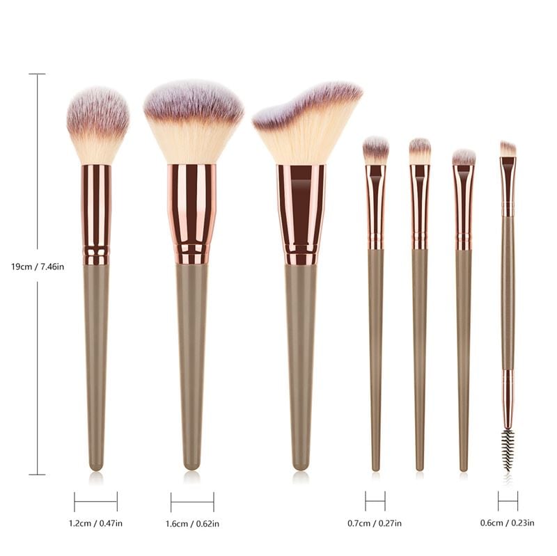 Technique Pro Pinselset Gamuza Maquillaje-Pinselset - Caqui