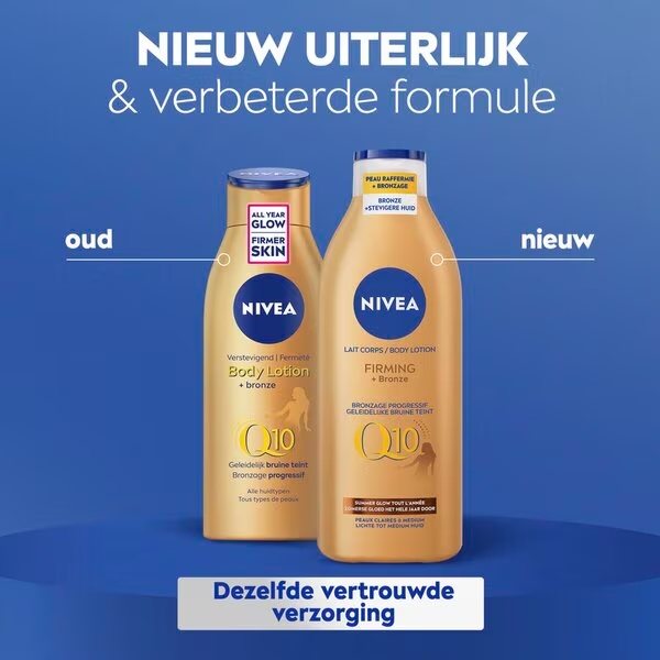 NIVEA Q10 лосион за тело за учвршћивање и бронзани изглед<br>400ml