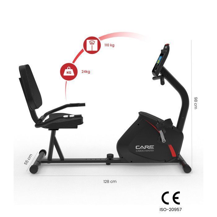 Vélo semi allongé - CARDIO MASTER connecté