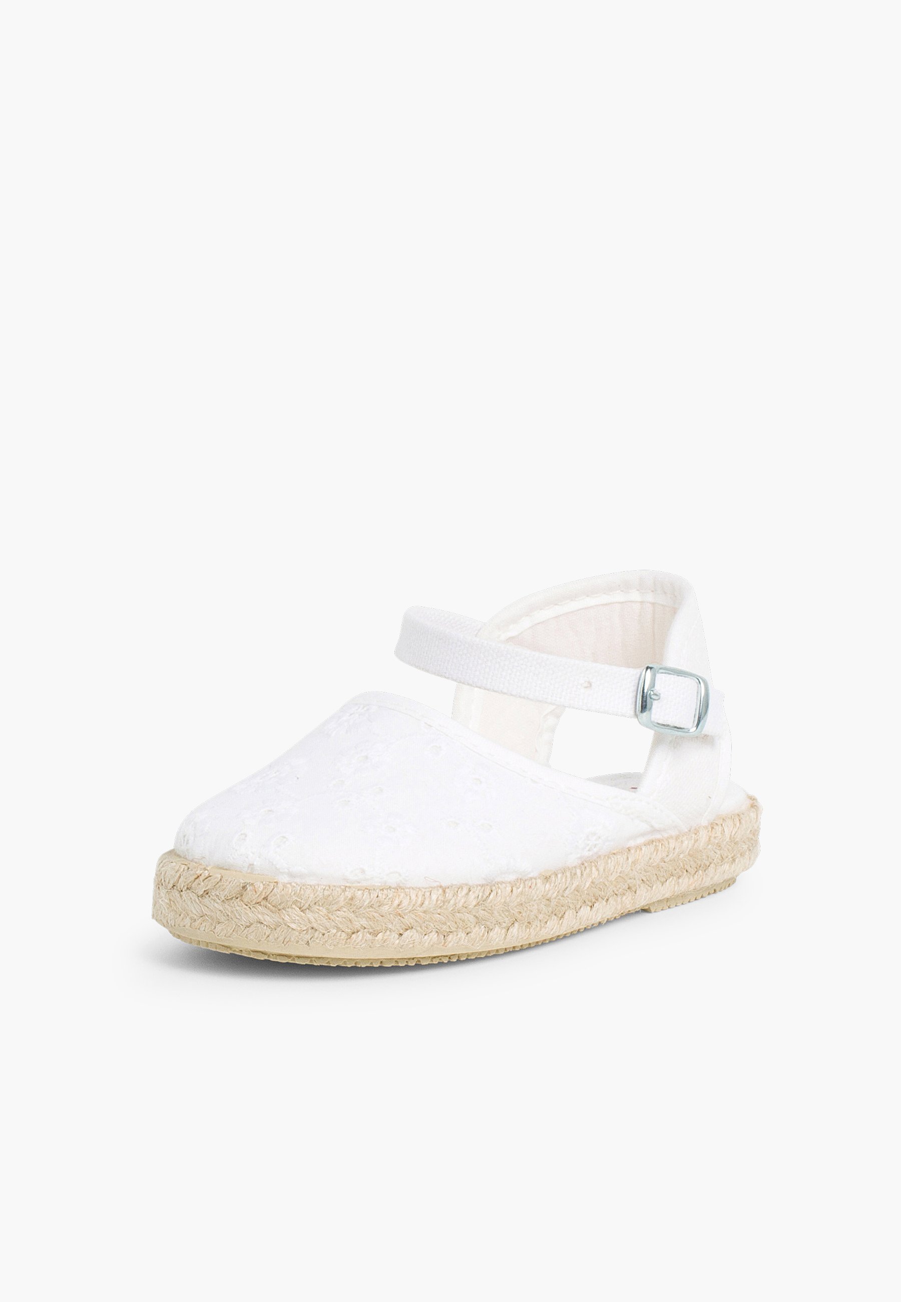 Pisamonas Ballerina's met enkelbandje - blanco
