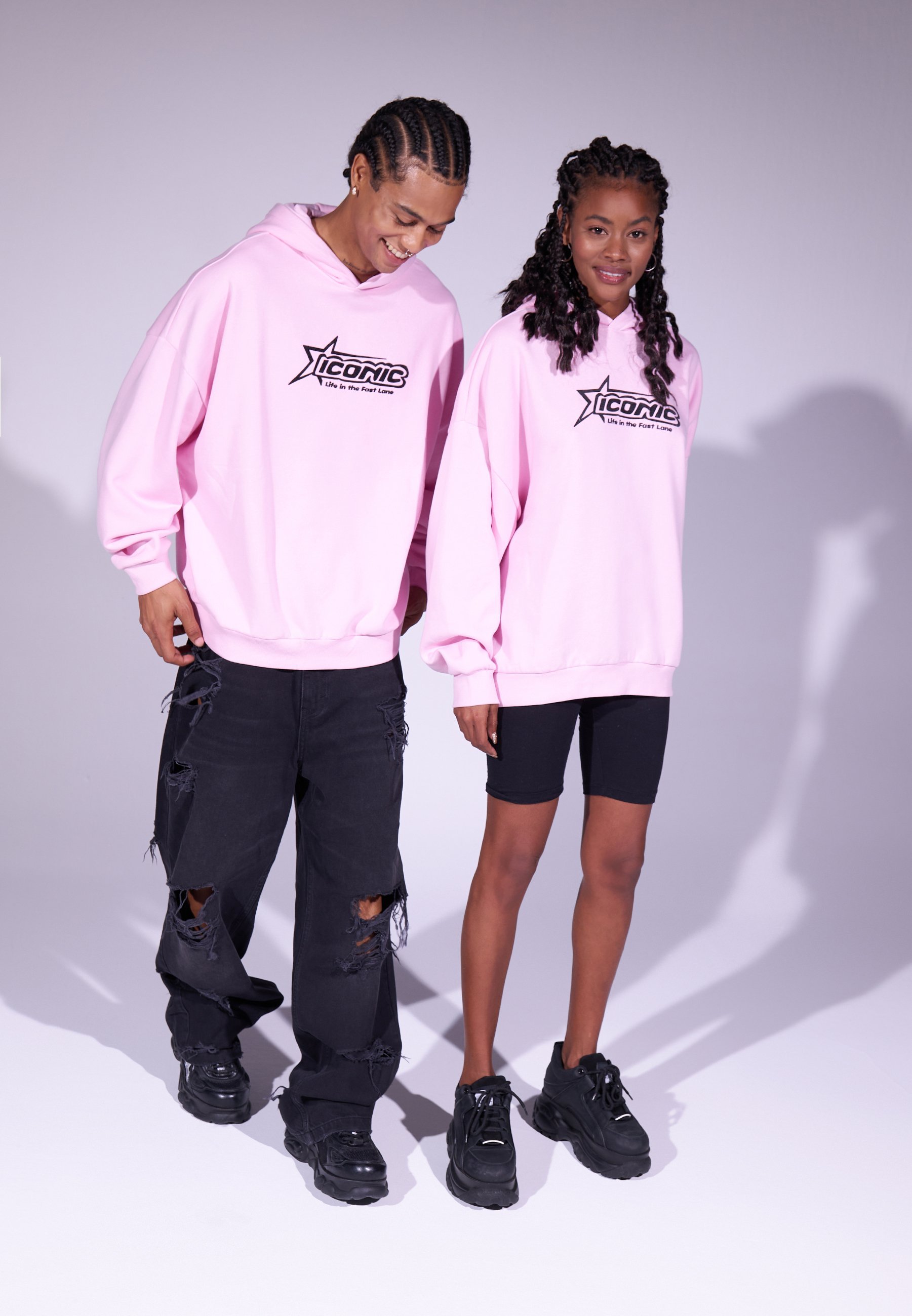 YOURTURN UNISEXE - Sweat à capuche - rose