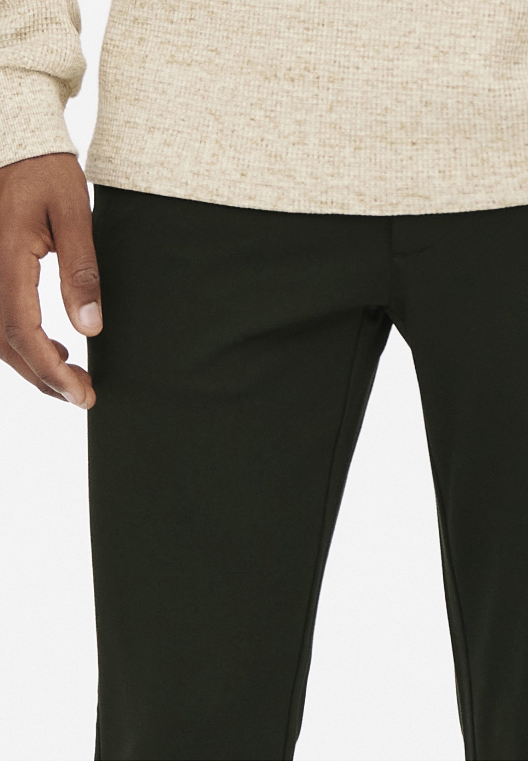 Pantalon chino Only & Sons - vert foncé