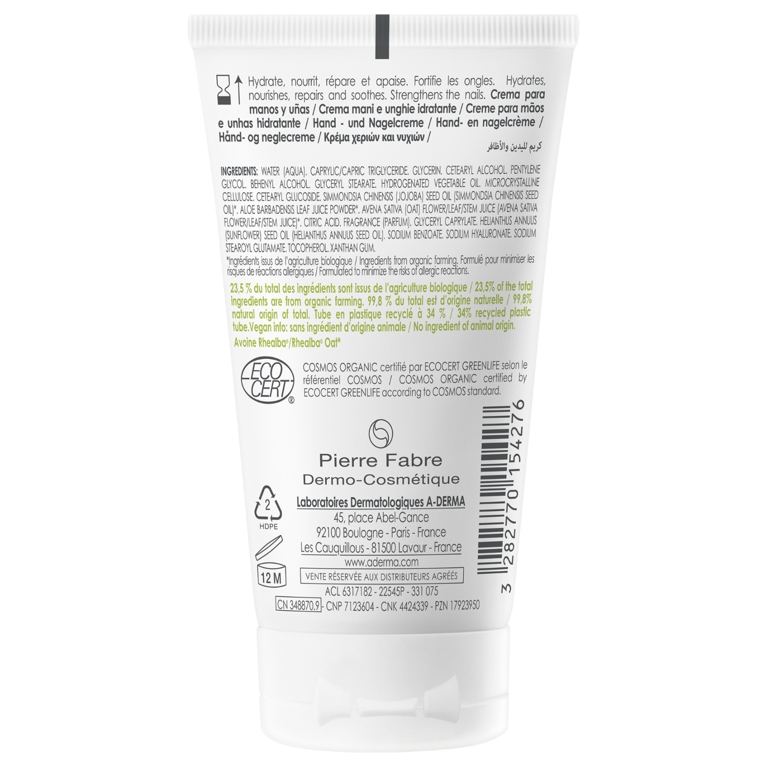 A-DERMA roku krēms un nagu krēms - 50 ml