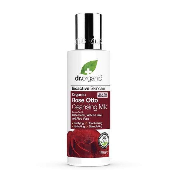 Leite de Limpeza Dr. Organic Rose Otto 150ml