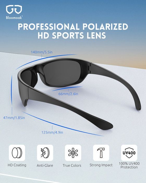 Gafas de sol polarizadas con lentes CAT4 | Gafas de sol deportivas unisex envolventes | UV400 | Para la fotofobia
