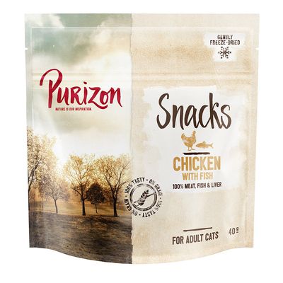 Purizon Katzensnacks – Getreidefrei mit Huhn und Fisch