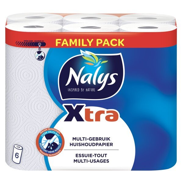 Nalys Xtra вишенаменски кухињски папир<br>6 ролни