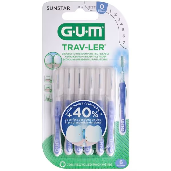 GUM Trav-Ler medzobne ščetke<br>0,6 mm, 6 kosov