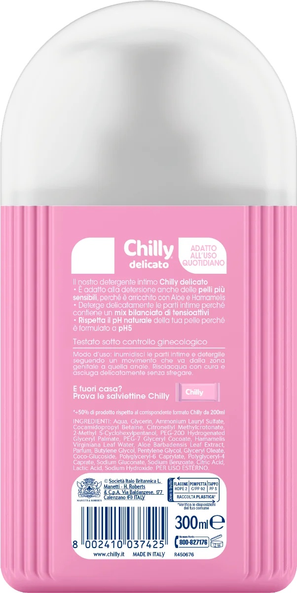 CHILLY Chilly Milde reinigingsgel 300 ml Verzachtende intieme zeep