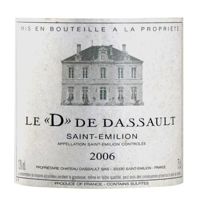 Le D de Dassault 2006 Saint Emilion - Vino Tinto Burdeos