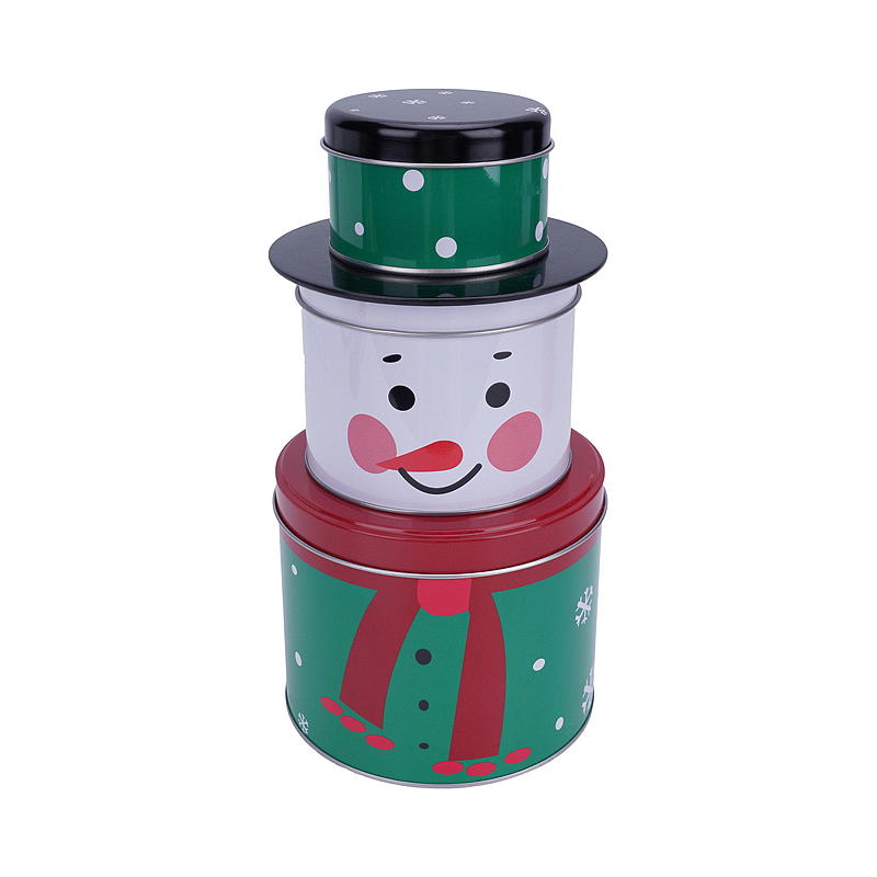 Boîte à gâteau Cuisine 13,6 x 25,3 cm, motif Père Noël/bonhomme de neige