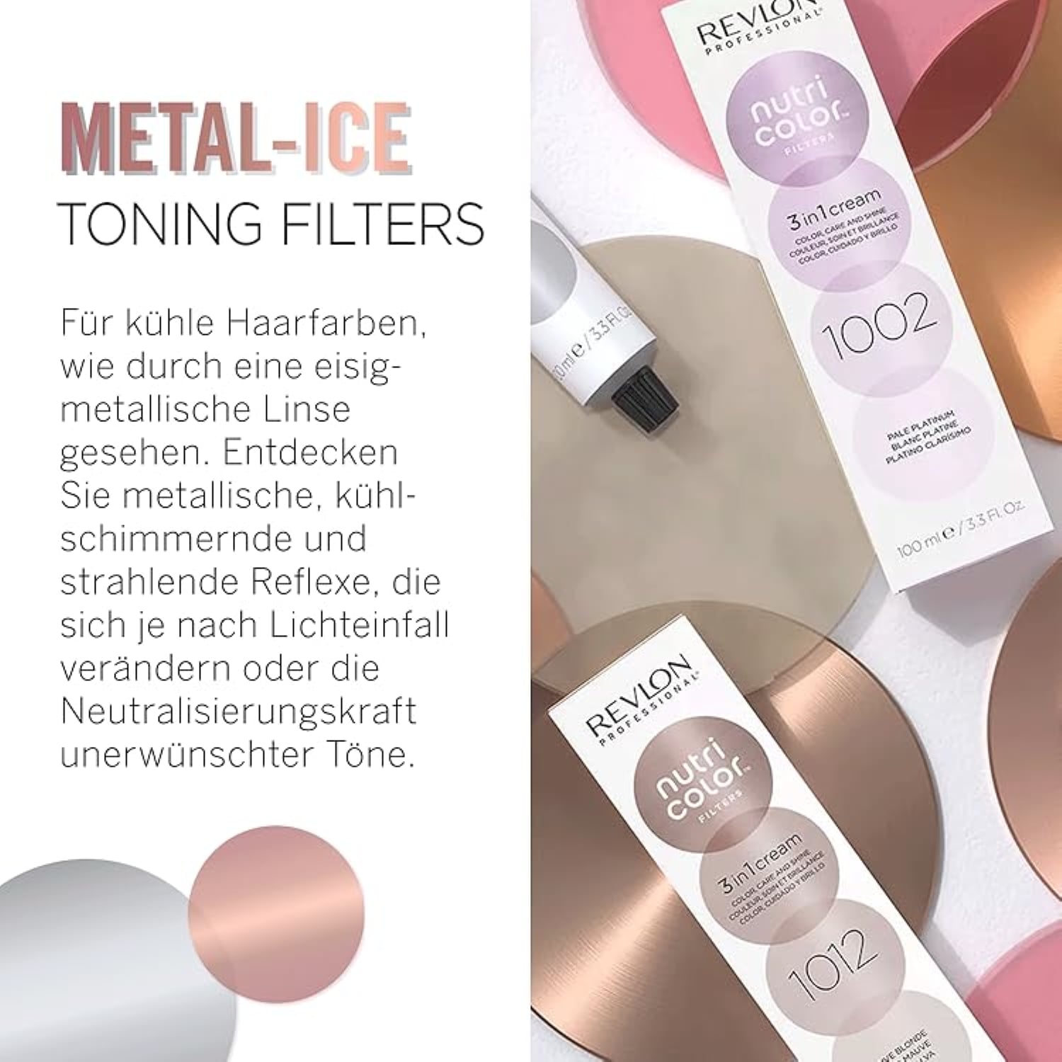 Tiras para levantar párpados Revlon Professional Nutri Color Tinte para el cabello, tamaño pequeño - 100 ml