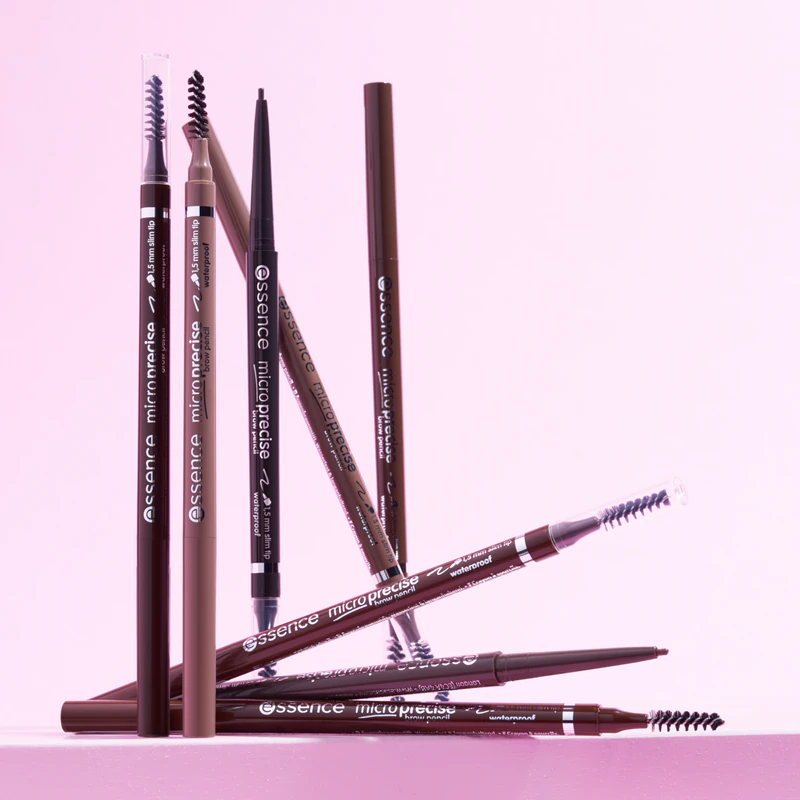 essence Micro Precise vodeodolná ceruzka na obočie so štetcom