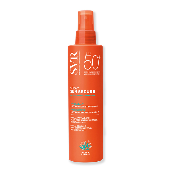 SVR SUN SECURE Opalovací sprej na obličej a tělo SPF 50+ 200ml