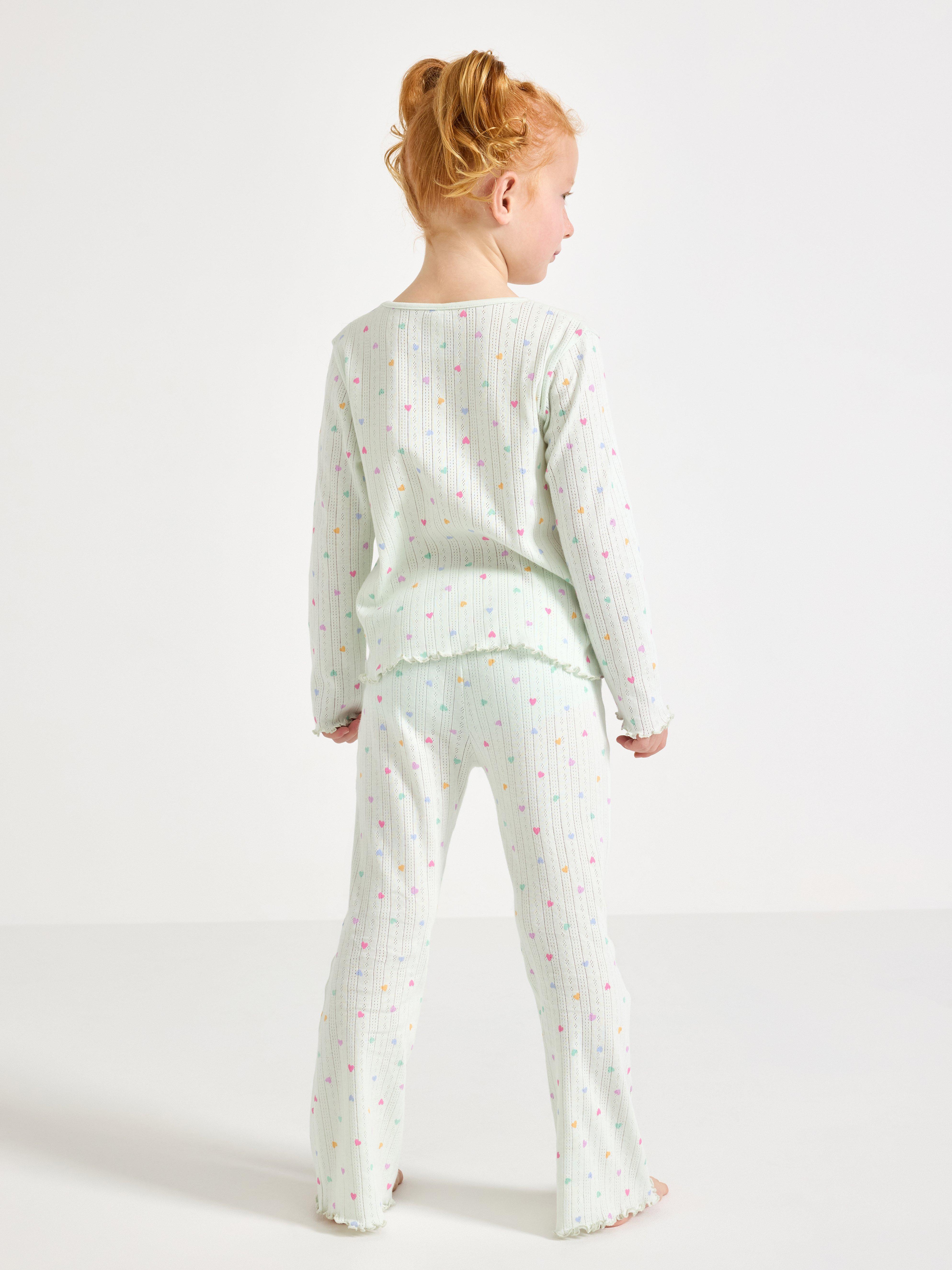 Pijama de malha azul claro