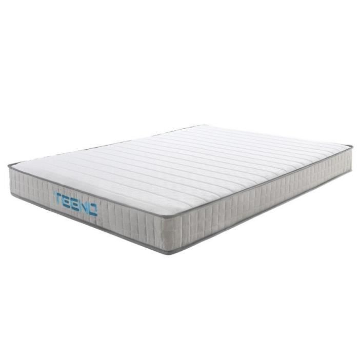 Materasso - IZTOSS - 140x190 cm - Schiuma memory - Spessore 18 cm - Gel - 7 zone comfort - Bilanciato