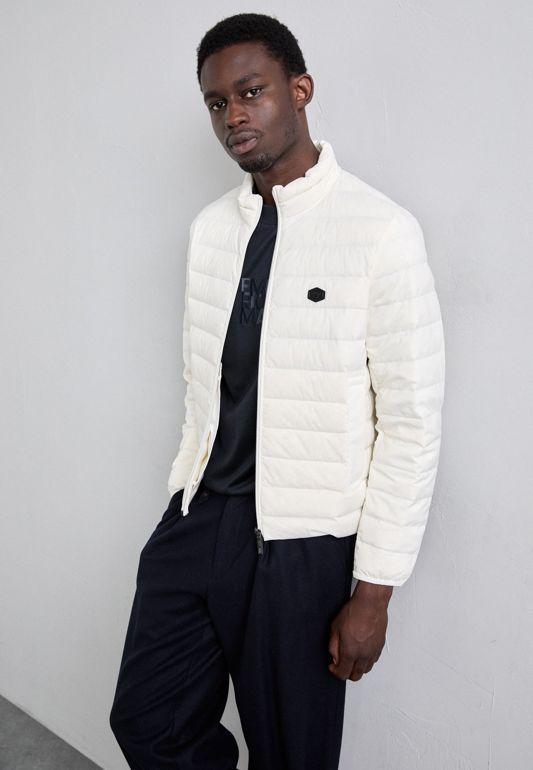 Emporio Armani GIACCA PIUMINO - Down jacket - bianco caldo